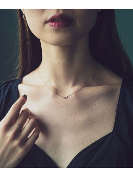 楽天市場】K10MPG ミストピンク グレーダイヤモンド ネックレス ete  