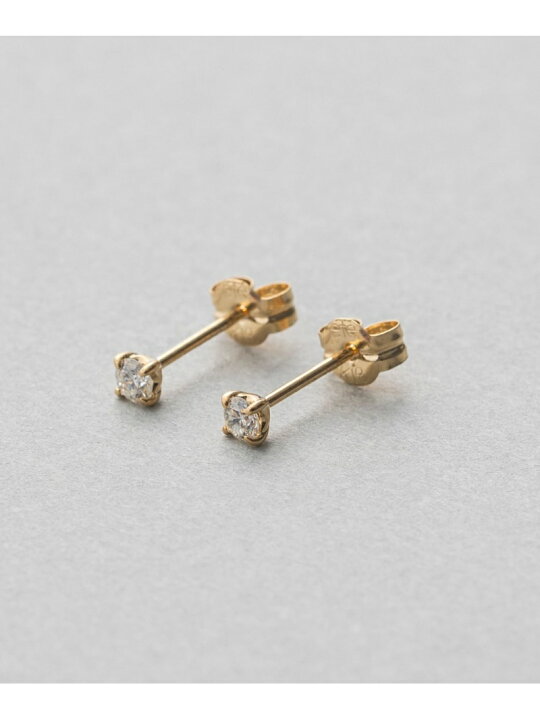 楽天市場】K18 ダイヤモンド 0.1ct ピアス「ブライト」 ete エテ 