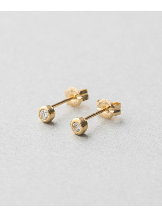 楽天市場】K18 ダイヤモンド 0.1ct ピアス「ブライト」 ete エテ 