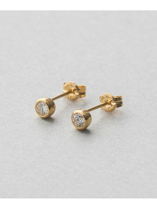 楽天市場】K18 ダイヤモンド 0.2ct ピアス「ブライト」 ete エテ 