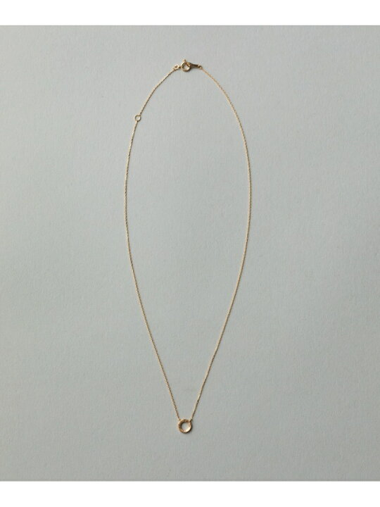 楽天市場】K18YG レイヤー ブラウンダイヤモンド サークル ネックレス  