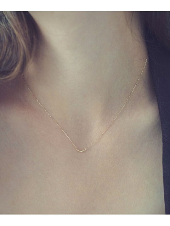 楽天市場】K10YG レイヤー クレセントムーン ネックレス ete エテ  