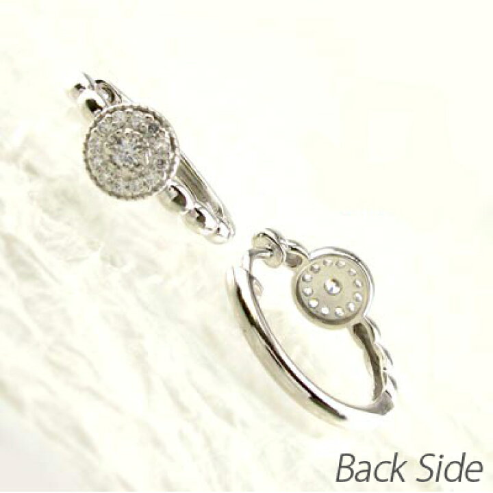 楽天市場】【10%OFF】ダイヤ フープピアス k18 18k ダイヤモンド  