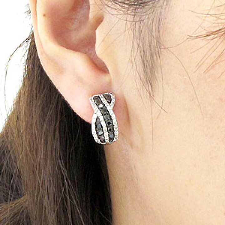 楽天市場】【10%OFF】ブラックダイヤモンド イヤリング ピアス 
