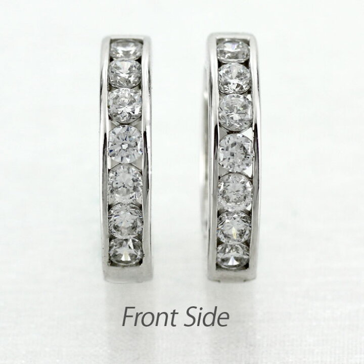 楽天市場】【10%OFF 500円OFFクーポン】 ピアス ダイヤモンド フープ 
