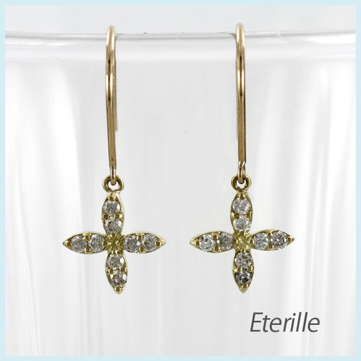 楽天市場】【10%OFF】ダイヤモンド フックピアス 18k レディース 