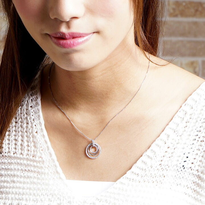 楽天市場】【10%OFF】ダイヤモンド ネックレス 18k ペンダント 
