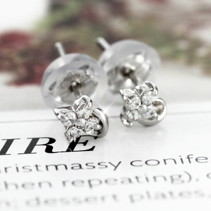 楽天市場】【10%OFF】ダイヤモンド ピアス レディース フラワー 花 