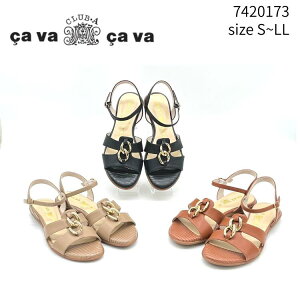 �T���@�T���@ cava cava �T���_�� ���f�B�[�X 74200173 �C �X�g���b�v �o�b�N�X�g���b�v �����₷�� �ɂ��Ȃ� �u���b�N �� �x�[�W�� �؂��� �t���b�g S-LL ���� ���]�[�g �t�� ���ꂢ�� ��l ����