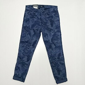 【40%OFF/値下げ価格】Pepe Jeans LONDON ぺぺジーンズロンドン JAMES BOTANICAL ボタニカルパンツ NAVY (ネイビー) 春夏新作 メンズファッション ストレッチ ロールアップ 花柄 STONE リゾート リゾートコーデ