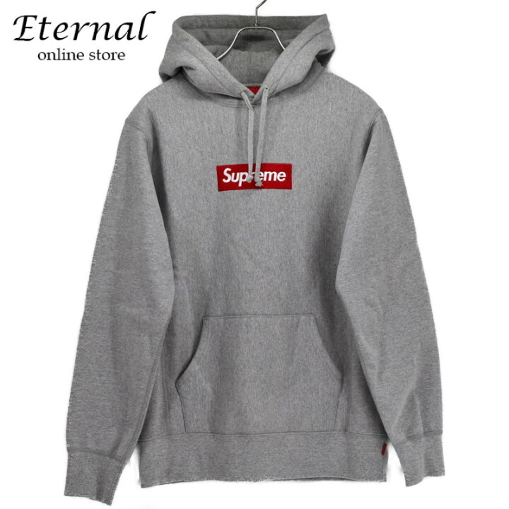 シュプリーム Supremeスウェット Sロゴパーカー グレーMサイズ（楽天  