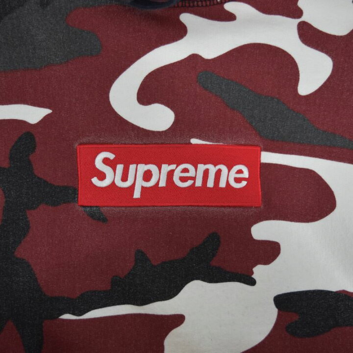 楽天市場】【中古】SUPREME Box Logo Hooded Sweatshirt Red Camo 迷彩 