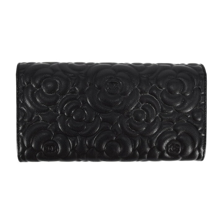 楽天市場】【中古】CHANEL シャネル カメリア 長財布 A82283 キャビア  
