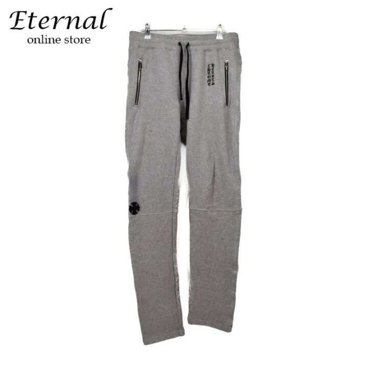 CHROME HEARTS (クロムハーツ) 案じる クロスパッチ スウェット パンツ 