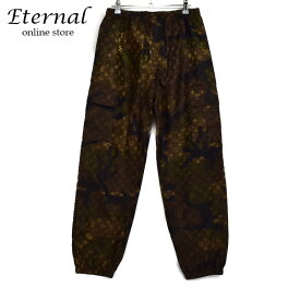 【新品同様】Supreme×LOUIS VUITTON　ルイヴィトン シュプリーム モノグラムナイロントラックパンツ　Track Pant "Camo" 　カモフラ 迷彩 カーキ×ブラウン サイズ38 メンズ パンツ コラボ