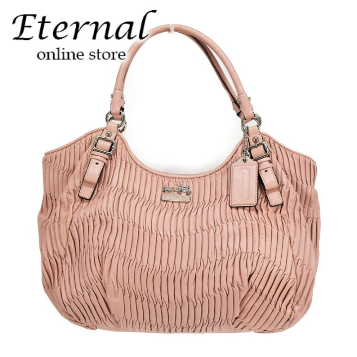 楽天市場】【中古】COACH コーチ マディソン ギャザード レザー 