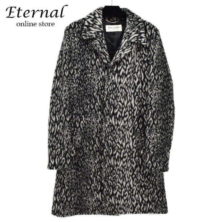 楽天市場】【中古】SAINT LAURENT サンローラン レオパード チェスター 