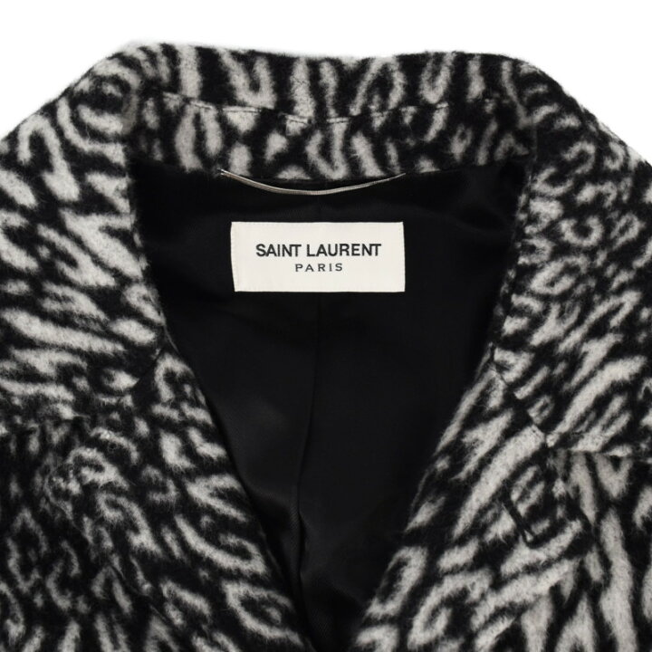 楽天市場】【中古】SAINT LAURENT サンローラン レオパード チェスター 