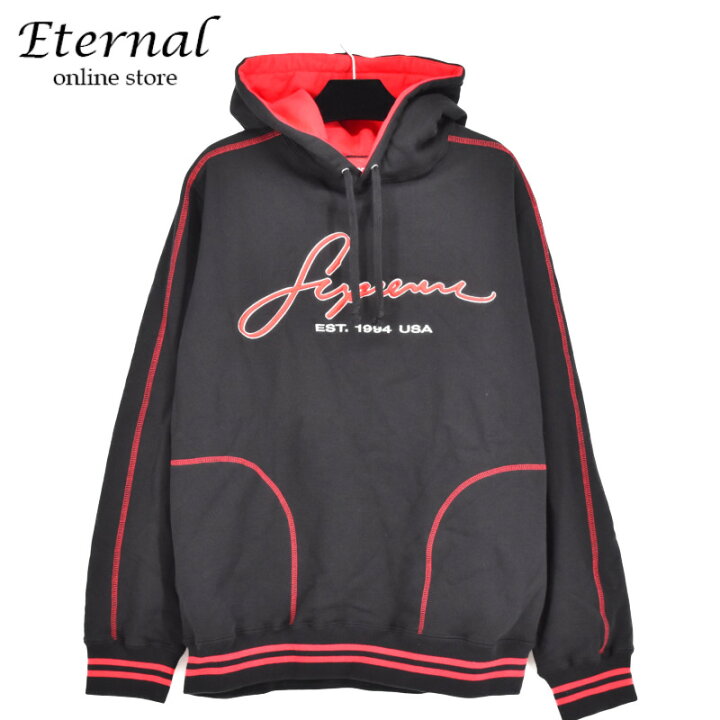 楽天市場】【中古】SUPREME 2019SS week9 Contrast Embroidered Hooded  