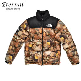 【中古】Supreme×ノースフェイス THE NORTH FACE Supreme（シュプリーム）16AWNuptse Jacket Leaves size S 枯葉 ヌプシ