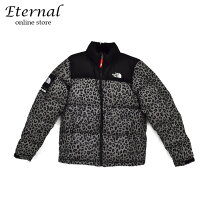 ○中古supreme 00AWジップアップフェザー混ダウンジャケット ブラウンM