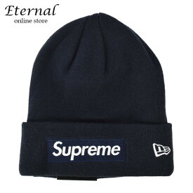 【未使用】シュプリーム　Supreme × NewEra 16AW New Era Box Logo Beanie ビーニー ボックスロゴ ニット帽 ネイビー 紺　アパレル