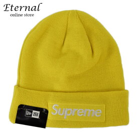 【未使用】シュプリーム　Supreme × NewEra 16AW New Era Box Logo Beanie ビーニー ボックスロゴ ニット帽 イエロー 黄色　アパレル