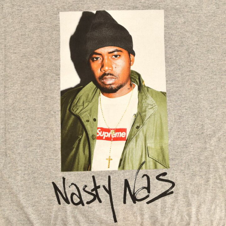 楽天市場】【新品同様】SUPREME 17AW Nasty Nas Tee ナズ フォト 