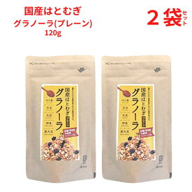 グラノーラ 国産はとむぎグラノーラ 120g 砂糖・添加物不使用 小川生薬 【 2袋セット】クラフト