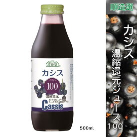 カシス 100 カシスジュース 濃縮還元ジュース 500ml 順造選