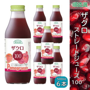 ザクロ 100 ザクロジュース 果汁100%ストレート ジュース 500ml 順造選