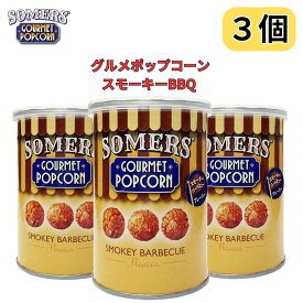 グルメポップコーン スモーキーバーベキュー BBQ フレーバー サマーズ Somers Gourmet Popcorn 30g 日本初上陸 3個セット