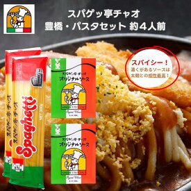 愛知 豊橋名物 スパゲッ亭 チャオ パスタセット 4人前 オリジナルソース 2人前 300g とパスタのセット あんかけパスタ あんかけソース 創業50年の味 トマトベース