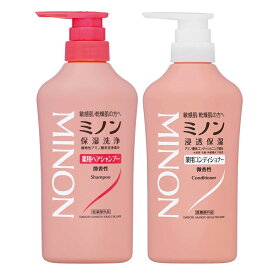 ミノン MINON 薬用ヘアシャンプー 450ml + 薬用ヘアコンディショナー 450ml セット