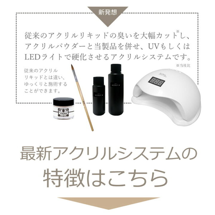 楽天市場】スカルプエース アクリルパウダー スカルプブラシ ネイル 