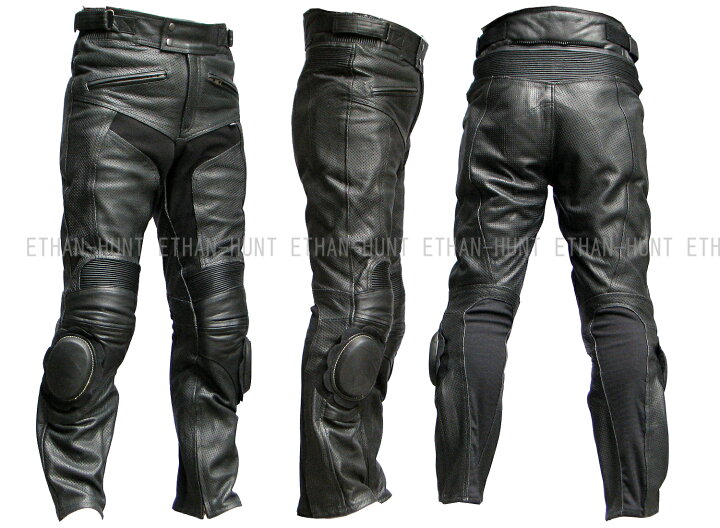 楽天市場】MP09 本革 パンチングレザーパンツ メッシュ【牛革】【送料  