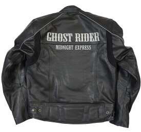 GHOST RIDER 本革 カウハイドレザージャケット【牛革】【送料無料】メンズ 革ジャン ライダース バイク用 シングル 皮ジャン【clooney】クルーニー 春秋冬