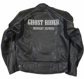 GHOST RIDER 本革 カウハイドレザージャケット【牛革】【送料無料】メンズ 革ジャン ライダース バイク用 シングル 皮ジャン【clooney】クルーニー 　春夏秋