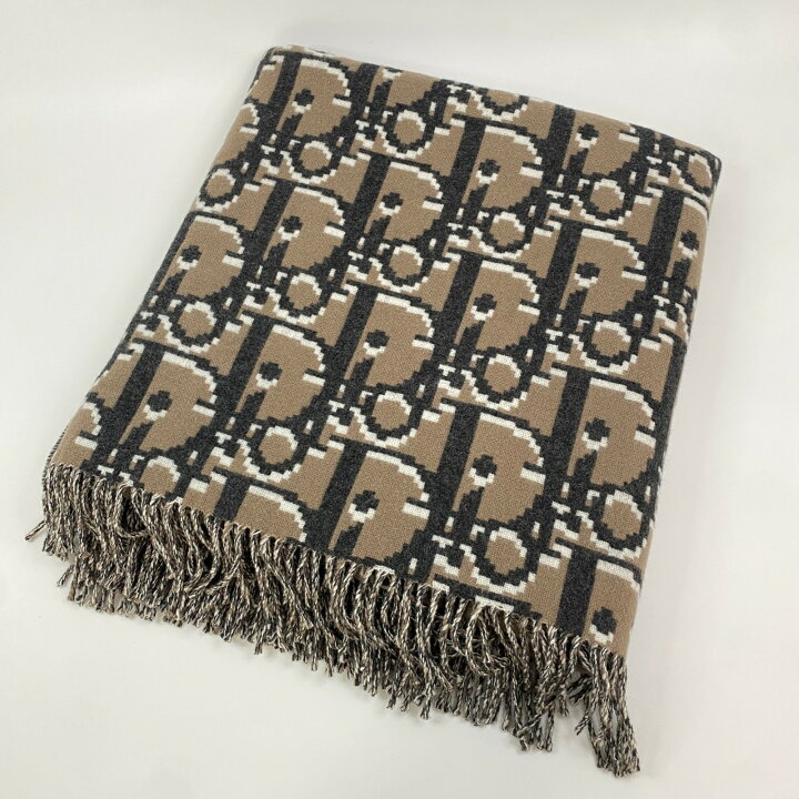 楽天市場】美品 ディオール DIOR レディース 大判 ブランケット ウール 