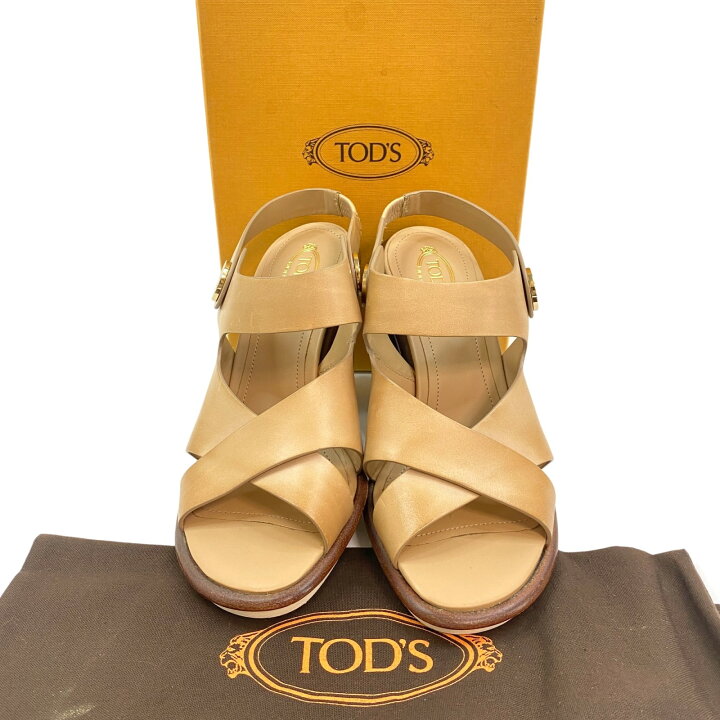 楽天市場】【中古】未使用 トッズ TODS レディース ヒール サンダル 