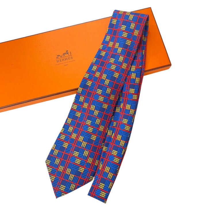 楽天市場】【中古】未使用 エルメス HERMES メンズ チェック柄 