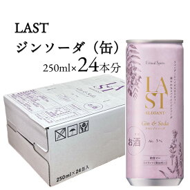 クラフトジン LAST ジンソーダ 250ml 24本入り エシカル・スピリッツ Ethical Spirits ジン 酒 酒粕 千代むすび リキュール スピリッツ ソーダ 日本 国産