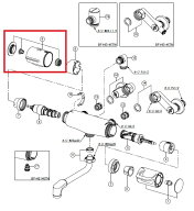 A-7305-11/N85　水栓部品 BF-HE145T用温調ハンドル部