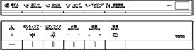 TOTO　ウォシュレットリモコンTCM8162　流すボタンありネオレストAH1TCF9788W、TCF9788WRネオレストRH1TCF9768W、TCF9768WR用