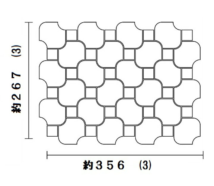 楽天市場】名古屋モザイク ansir アンシル 60x60異形紙貼り ANS-W-MIX2 