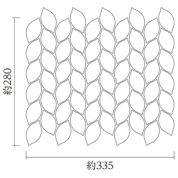 楽天市場】名古屋モザイク MOROCCAN LEAF モロッカンリーフ62×33葉形 