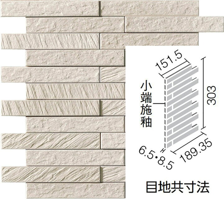 楽天市場】エコカラットプラスグラナス ルドラ 25x151角片面 小端施釉 