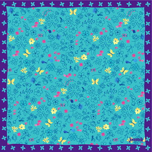 C~ Jocomomola de Sybilla zR f Vr ӂ낵 CZNgX  u[ 42cm { ٓ `[t bsO tVL furoshiki C~