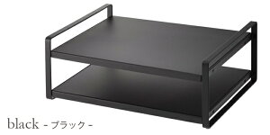 【tower / タワー】レンジ上ラック ホワイト・ブラック for kitchen おしゃれ シンプル モノトーン 台所 キッチン周り 一人暮らし スタイリッシュ レンジラック 炊飯ジャー シンプル 電子レンジ