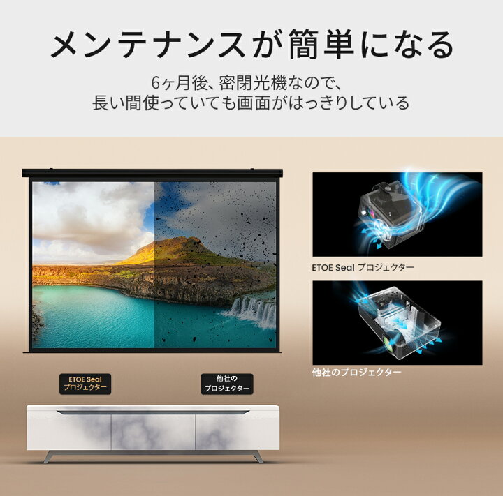 楽天市場】【3月限定!8500円クーポン!】ETOE プロジェクター Google 